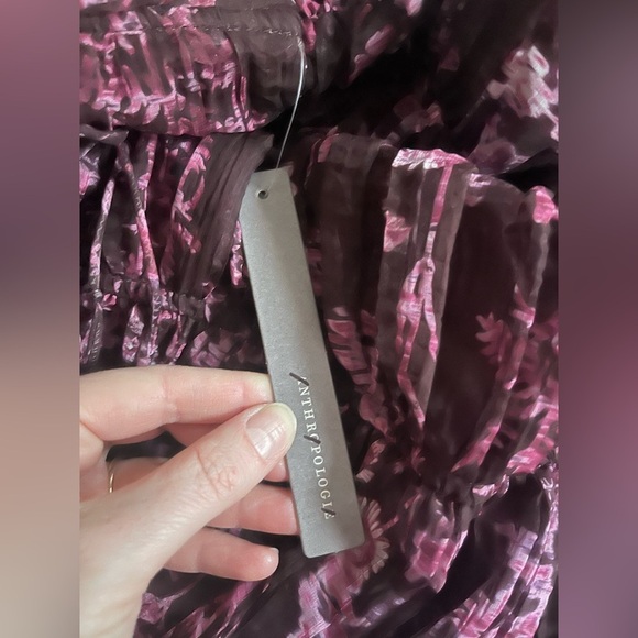 Sabina Musayev Ayla Strapless Mini Dress Burgundy Floral - Picture 10 of 10